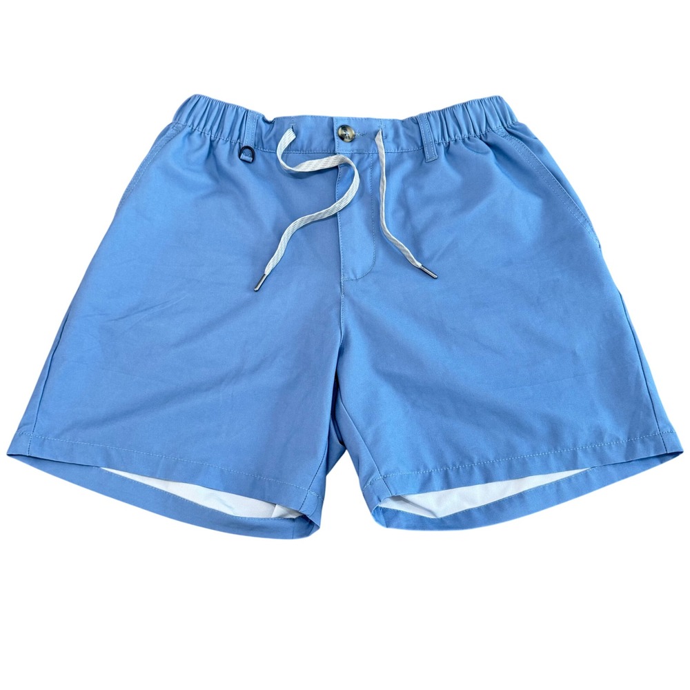 Maamgic Mens Hybrid Swim Shorts‎ Light Blue Quick Dry Elastic Waist Size M
